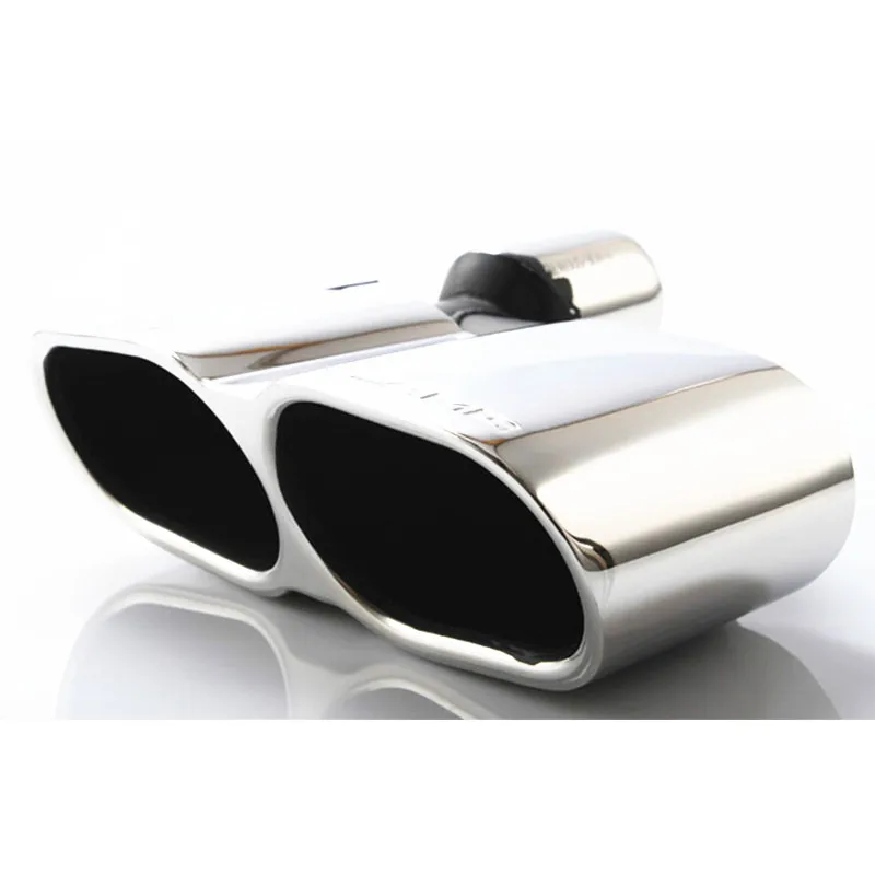 A Pair exhaust muffler pipe tip for Mercedes W221 S Class 08-13 change into S65 AMG Style car styling