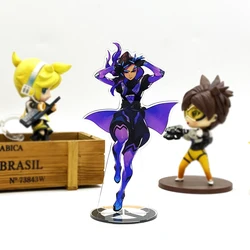 OW watch Sombra acrylic stand figure model plate holder cake topper anime toy