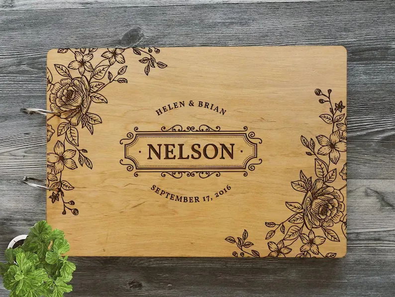 

Personalized Wedding Guest Book, Guest Book, Guestbook Wedding, Personalized Wedding Gift, Custom Guest Book, Rustic Wedding