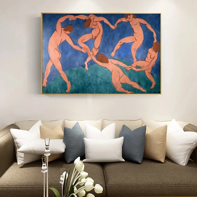 

Fauvism Artwork The Dance By Henri Matisse Canvas Paintings on The Wall Abstract Posters and Print Picture for Living Room Decor