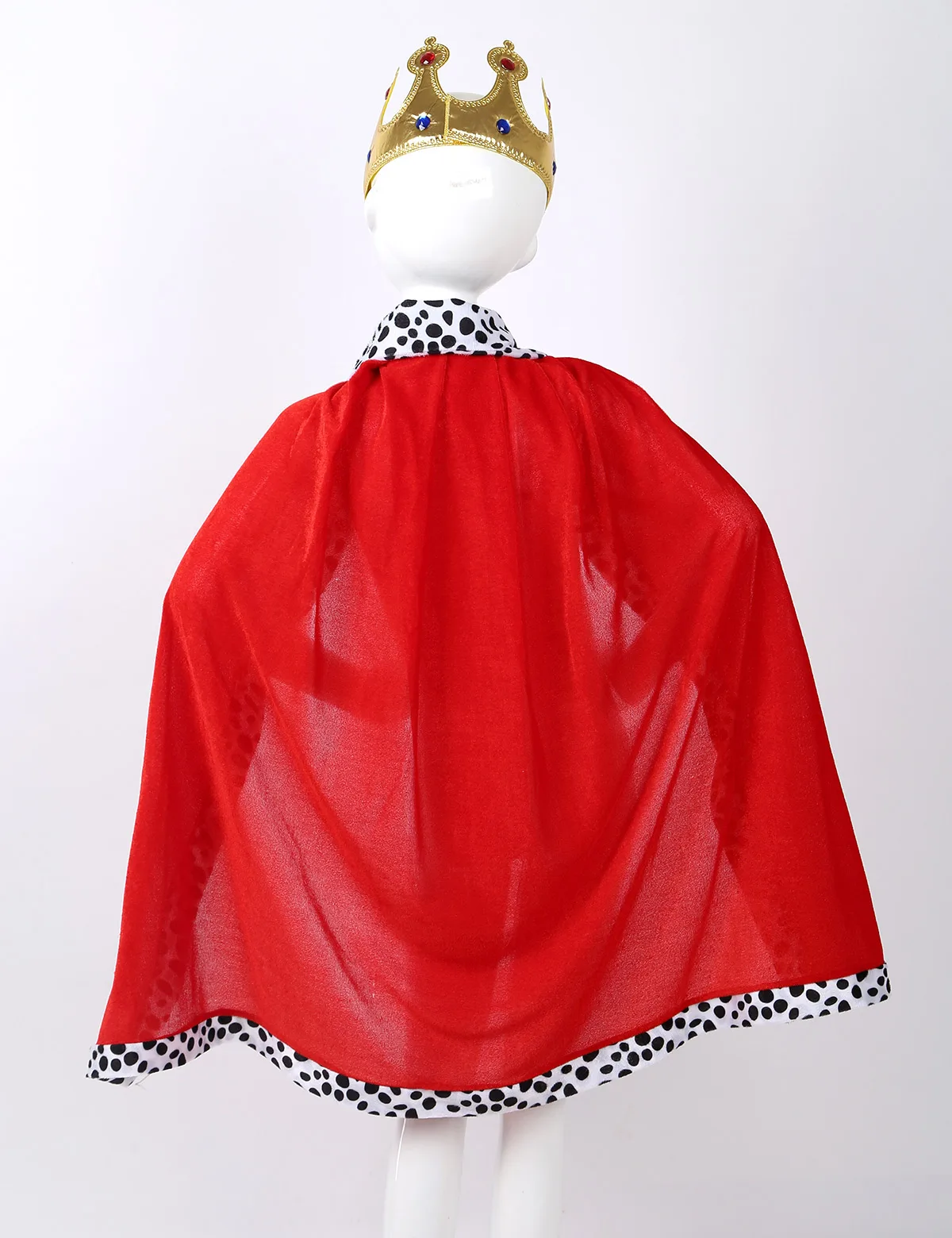 Children King Prince Costumes For Boy Kid Cosplay Birthday Party Halloween Costume Red Cloak Cape Crown Accessories Clothing Set