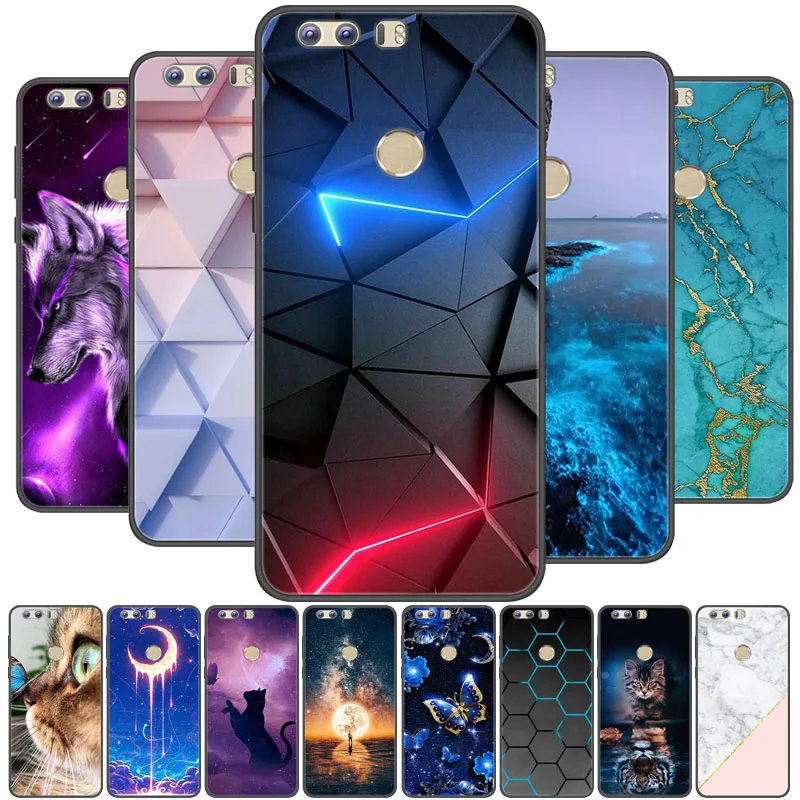 For Huawei Honor 8 5.2-inch Case Silicon Back Cover Phone Case for Huawei Honor 8 Cases Soft bumper coque Honor8 FRD-L19 Coques