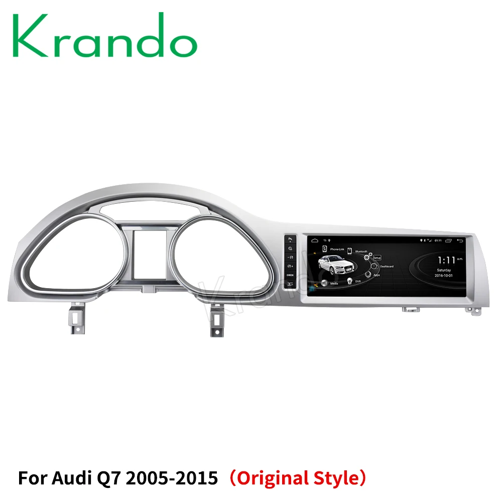 Krando 10.25'' Android 13 Car DVD Multimedia Autoradio for Audi Q7 2005 - 2015 Wireless Carplay Navigation GPS Original Style