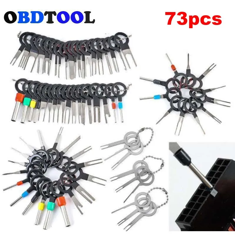 Car Connector Terminal Disassembly Ejector OBD Cable Plug Harness Unlocking Pick Pin Removel Extraction Tool Needle Withdrawal