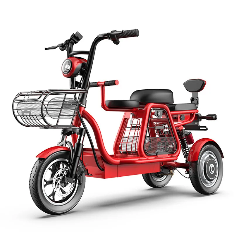 

Adult Electric Tricycle Three Wheels Electric Bicycles 500W 48V 120KM Powerful Electric Bike With Removable Battery