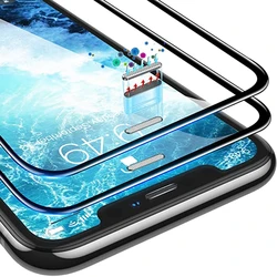 30000D Tempered Glass For iphone 11 12 Pro Max X XS XR 6 7 8 Plus Screen Protector 13 14 15Pro Protective Glass With Dust Filter