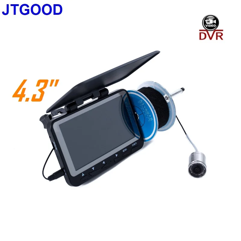 

JTGOOD HD 1000TVL Underwater Fish Finder Video Camera for Fishing 4.3"Monitor 8 Infrared IR LED Fishfinder Ocean Fish Camera