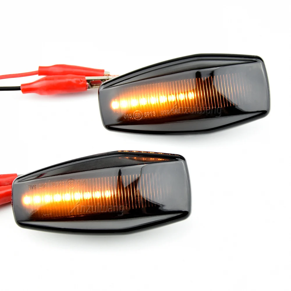 2x LED Dynamic Side Marker Light Turn Repeater Lamps For Hyundai I10 Accent Coupe Click Elantra Lavita Excel 2 Getz Prime Lavita