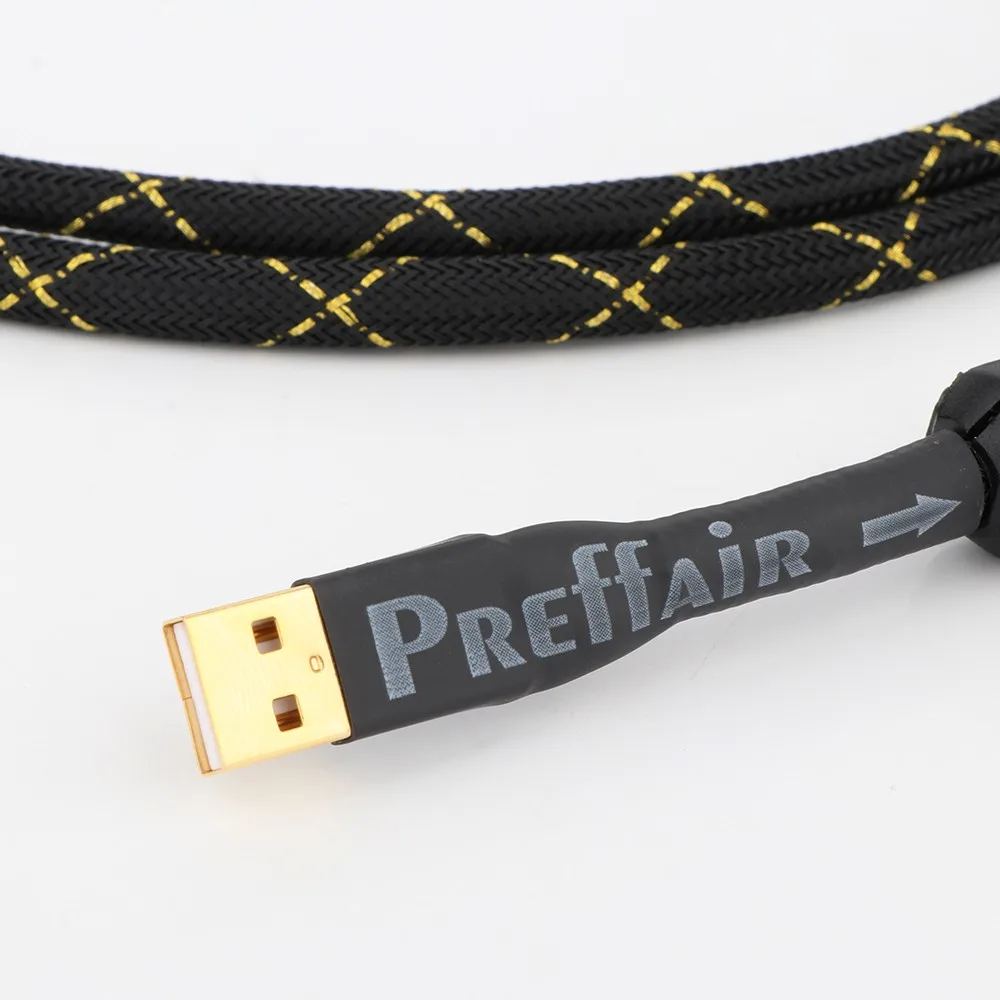Preffair HIFI 4N OFC Kupfer USB Kabel USB Typ A Zu B Datenkabel HiFi USB Audio Video Kabel DAC PC Audio Video Datenkabel – Detail 7