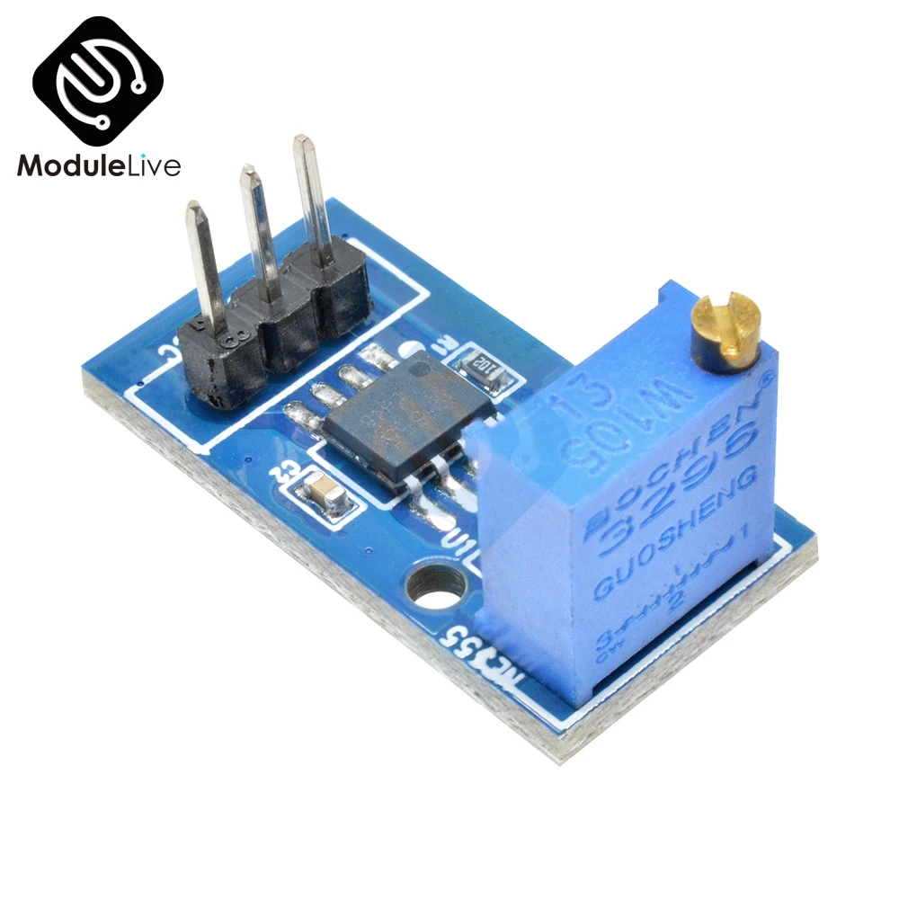 1pcs NE555 Adjustable Resistnce Frequency Pulse Generator Module For Arduino Smart Car 5V-12V 1-CH  1 Channel Output Module
