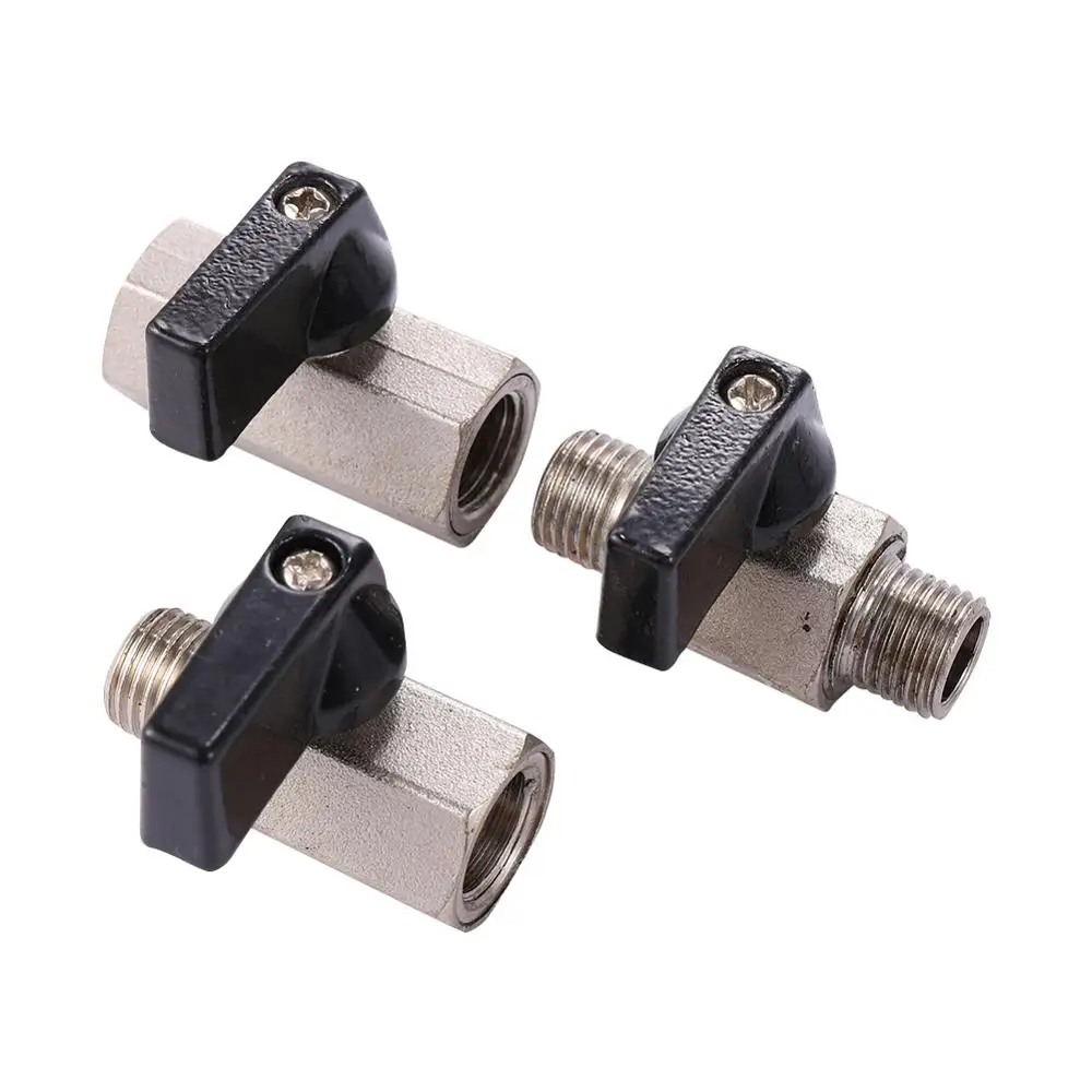 3/8 inch ball valve shutoff switch garden irrigation stop valve brass ball valve air compressor valve fittings threaded pipe fit