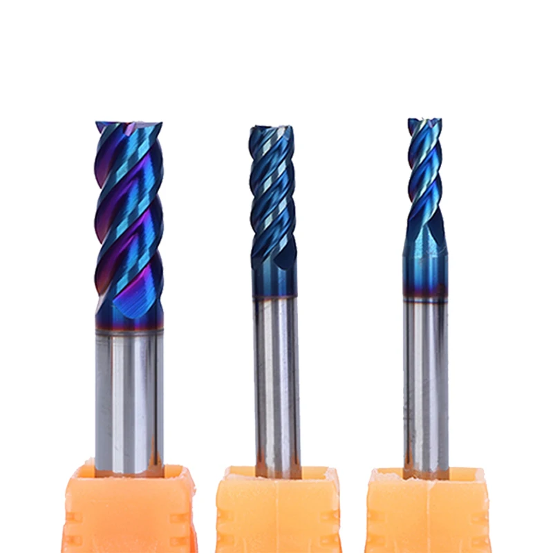 UCHEER 4 flauto HRC55 fresa fresa in metallo duro utensile per il taglio dei metalli rivestimento in lega taglierina in acciaio fresa CNC Router Bit