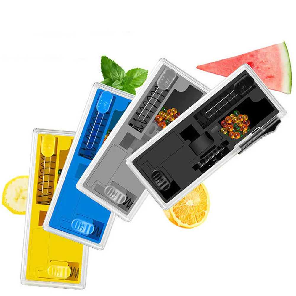 انفجار حبة صندوق السجائر الجليد انفجار حبة الداعم مختلط نكهة الفاكهة كبسولة تصفية حامل السجائر ظهرت الكرة انتهازي أداة