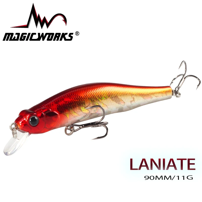 

MAGIC WORKS Hot Model Floating Minnow 90mm 11g Fishing Lure Hard Bait Quality Professional Minnow Wobbler Artificial Bait Tackle