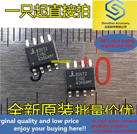 

10pcs only orginal new 83072EIBZA ISL83072EIBZA SMD SOP8-pin RS-485 interface IC chip IC integration