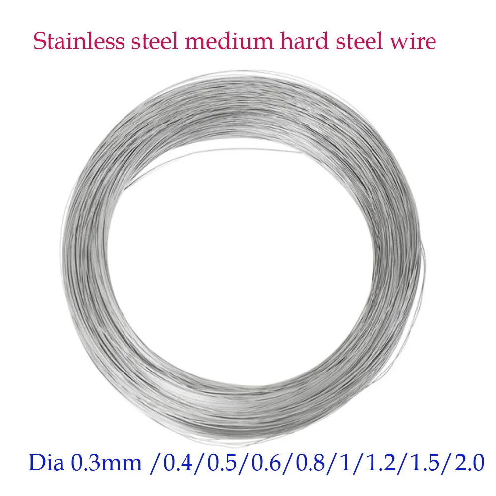 Stainless Steel Rope Single Bright Hard Wire Medium hard spring steel wire