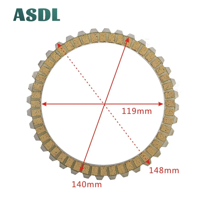 Motorcycle Clutch Plate For Harley Davidson FLHRI1340 FLHRI Electra Glide Road King 96-97 FLHT1340 FLHT 1340 Electra Glide Std.