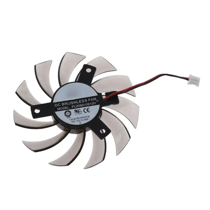 PowerLogic 75MM PLD08010S12H 2Pin 3Pin Cooler Fan For NVIDIA GeForce GTX 560 460 Ti R7 260x R270X MSI 560 Ti Graphics Video Card