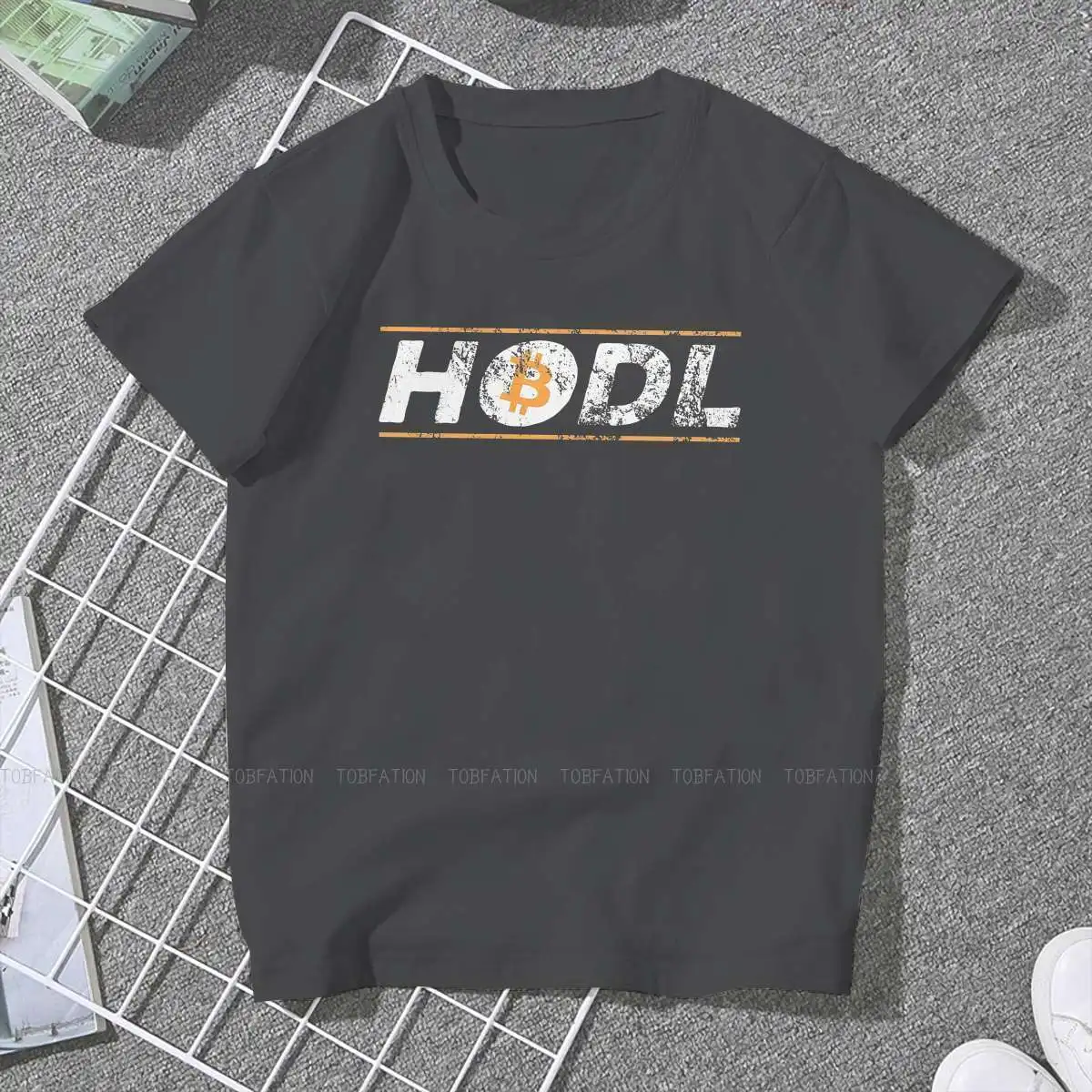 Vintage HODL  Hold BTC Cute Girls Women T-Shirt Bitcoin Cryptocurrency Art 5XL Blusas Casual Short Sleeve Vintage Oversized Tops