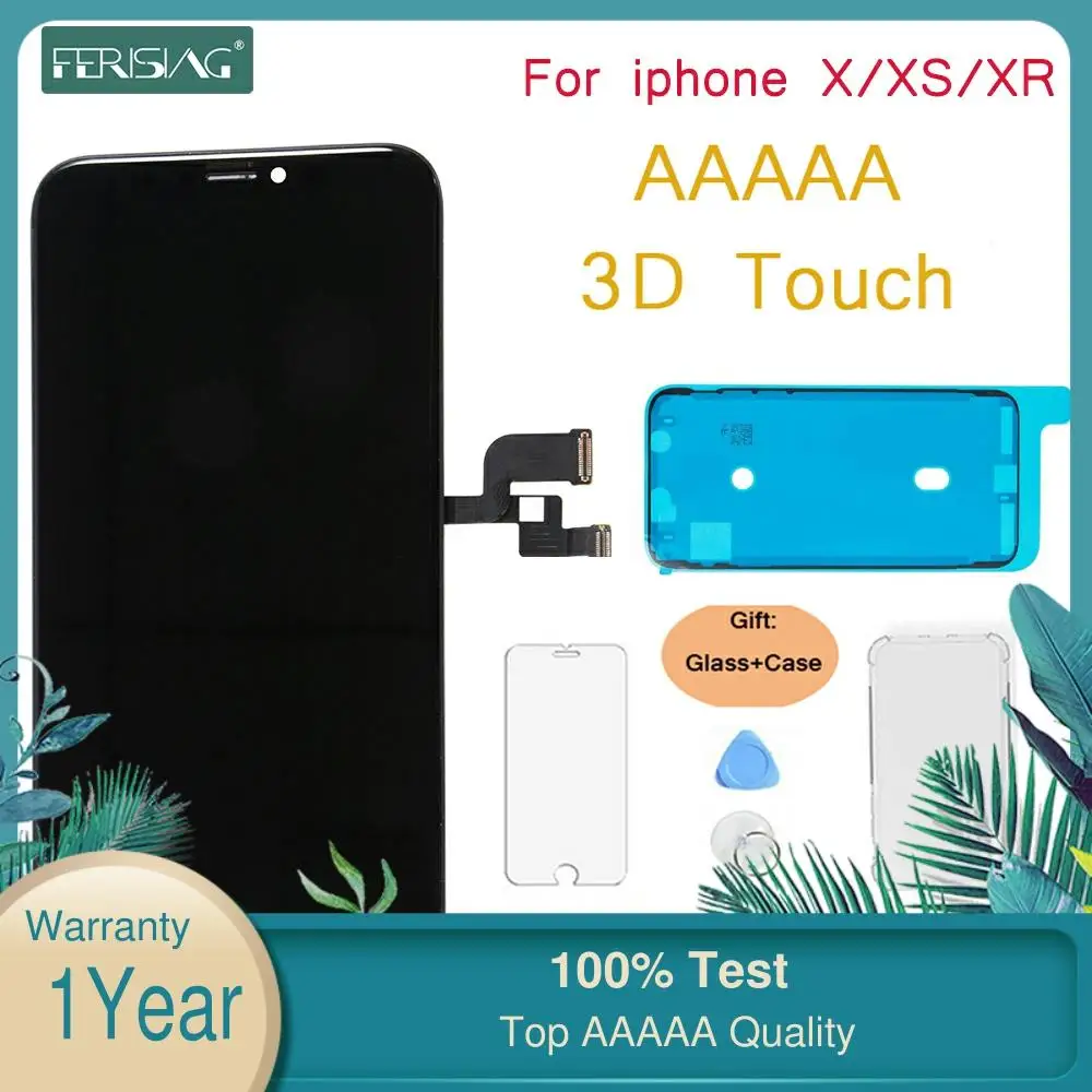 

FENISING 3D touch OEM GX AMOLED LCD Display For iPhone XS XR X LCD Display Screen Digitizer Assembly Replacement X XS Phone LCDs