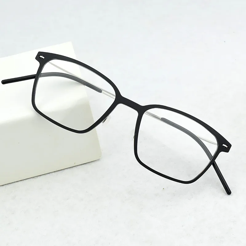 Brand Optical Eye Glasses Frame Men Ultralight Square Prescription Eyeglasses Plastic Titanium TR90 transparent Spectacle frame