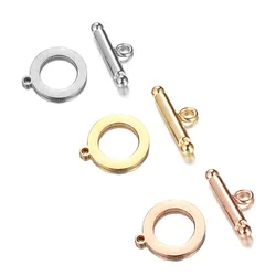 5Pcs/lot Stainless Steel OT Clasps Fashion Toggle Clasps Buckle Connector For Diy Bracelet Necklace Jewelry Making
