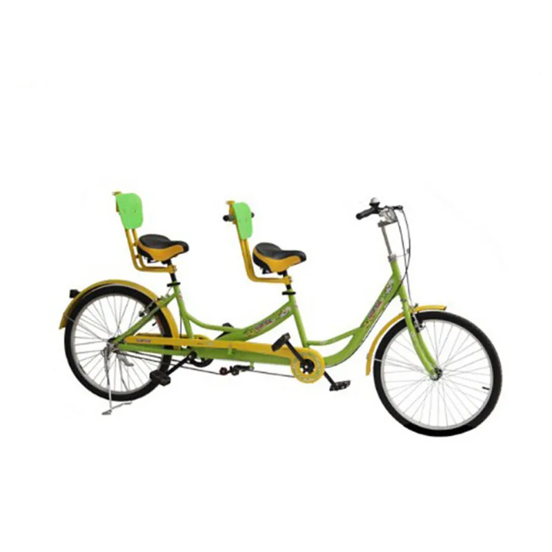 2pcs/lot Tourist Sightseeing Pedal Bike Children Family Travel Non-Foldable Tandem Bicycles for Couples Leisure