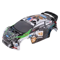 Pre-Painted Body Shell Bodywork Canopy Remote Control Vehicle Shell Accessory Replacement for WLtoys K989 1:28 Scale Rally Car