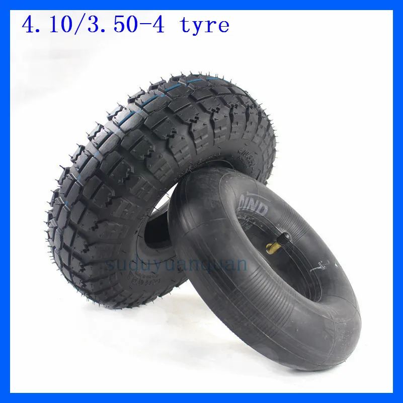 10-inch 4.10/3.50-4 Inner Outer Tire for Wheelbarrow Snack Car Scooter Tiger   410/350-4 410-4 350-4 tyres