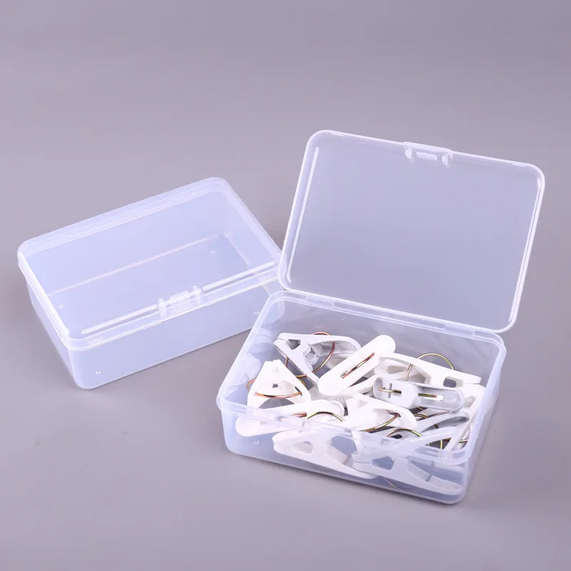 2Pcs PP Storage Box Jewelry Earring Bead Screw Holder Case Display Organizer  Practical Toolbox Plastic Container