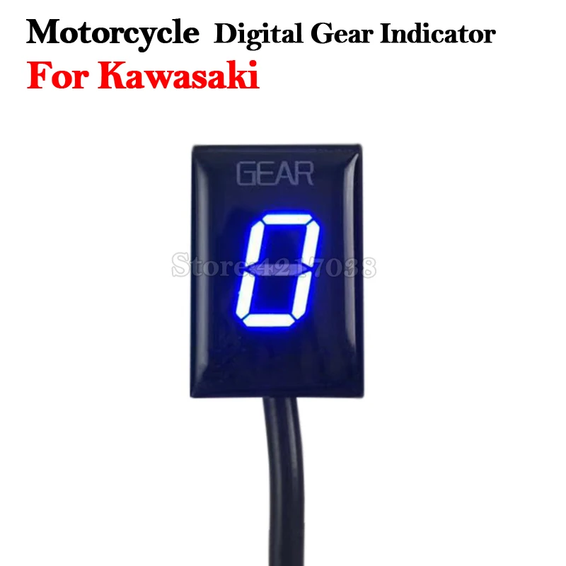 Motorcycle 1-6 Speed Gear indicator Aluminum ECU Gear For Kawasaki ER6N Z250 Z650 Z900 VERSYS650 VERSYS1000 NINJA400R NINJA250SL