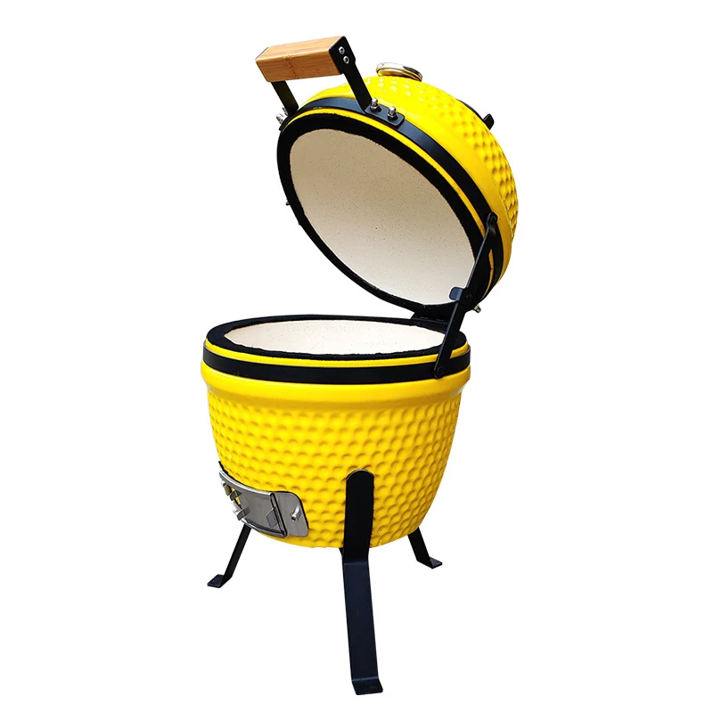 A cor portátil da grade do churrasco da casa do bbq do carvão do bbq cerâmico de 13 polegadas pode ser personalizado churrasco/fumado/cozido