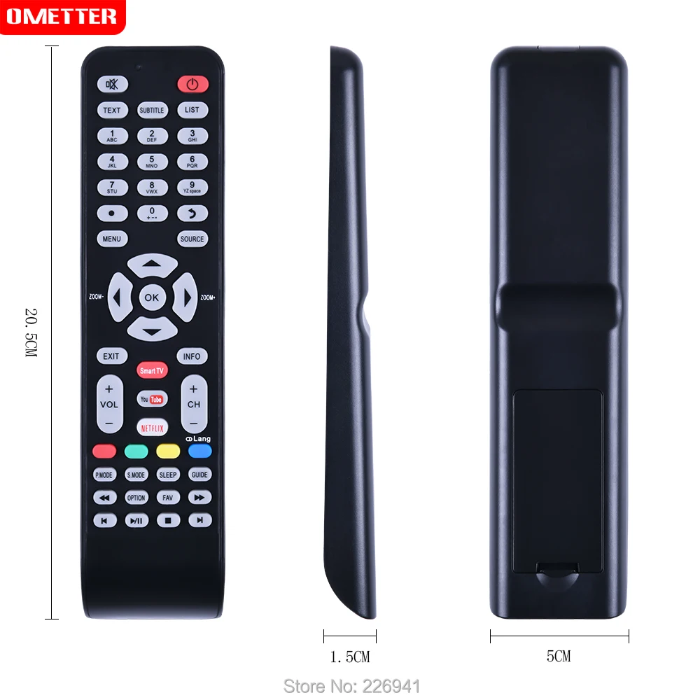 Cocok untuk TCL TV Remote Control Presbyopic Smart LCD LED