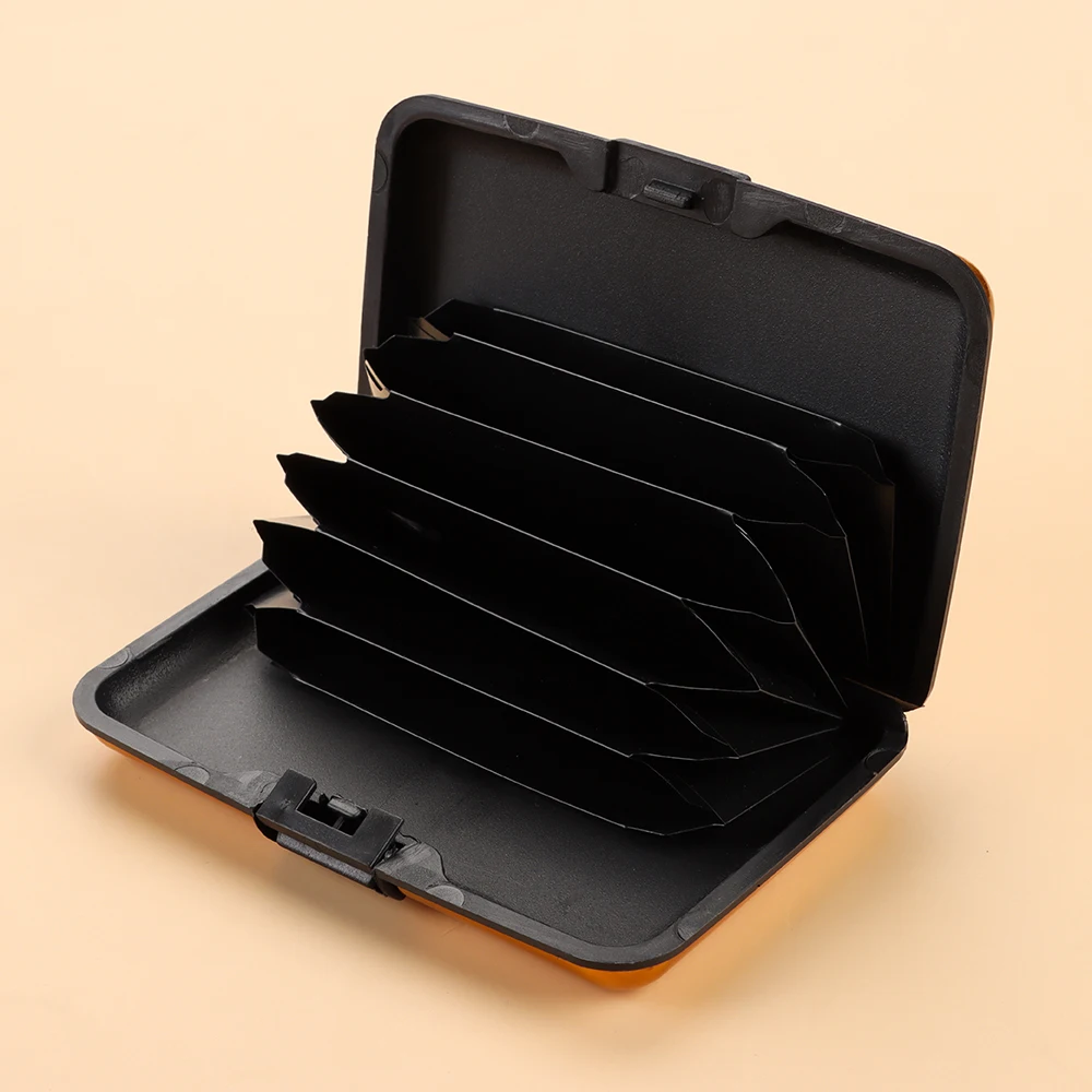 1Pcs RFID Blocking Credit Card Holder Coin Purse Aluminum Metal Waterproof Anti-Theft Wallet Business Card Case for Men Women image 5