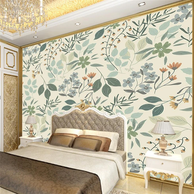 beibehang Custom 3D Photo Wallpaper European Flower Pastoral Mural Living Room Bedroom Background Wall Decor Painting Wall paper