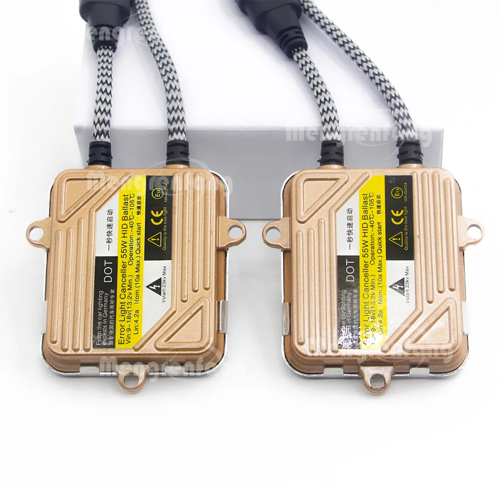 55W HID Xenon Ballast 12V Slim Digital Block Ballast Electronic Ignition For Xenon Bulb H1 H7 H4 H11 H3 9005 9006 9007 880 881