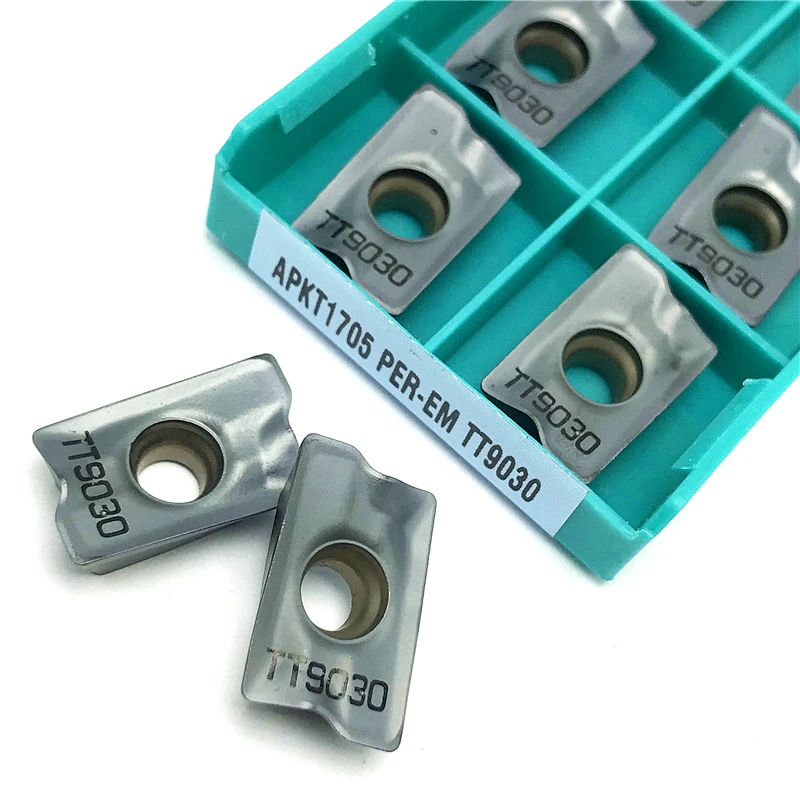 APKT1705 PER EM TT9080 /TT9030 inserto de carburo inserto de fresado Indexable herramienta de corte CNC APKT 1705 herramientas de torno de Metal de