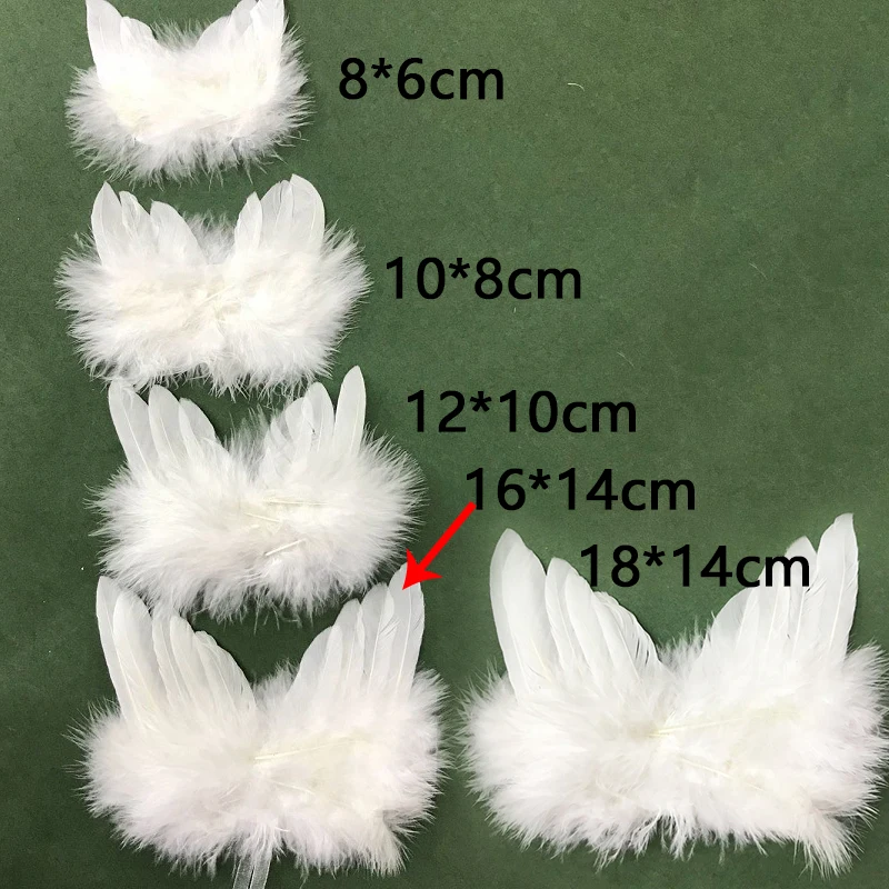 Mini alas de Ángel de plumas para bebés y niños, accesorios para mascotas, ropa para muñecas, decoración de fiesta de máscaras, espectáculo Diy