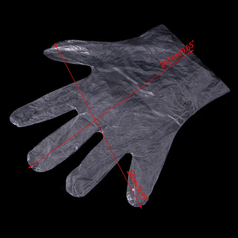 Guantes desechables transparentes para limpieza de cocina, herramientas de manipulación de alimentos, novedad, 100 Uds.