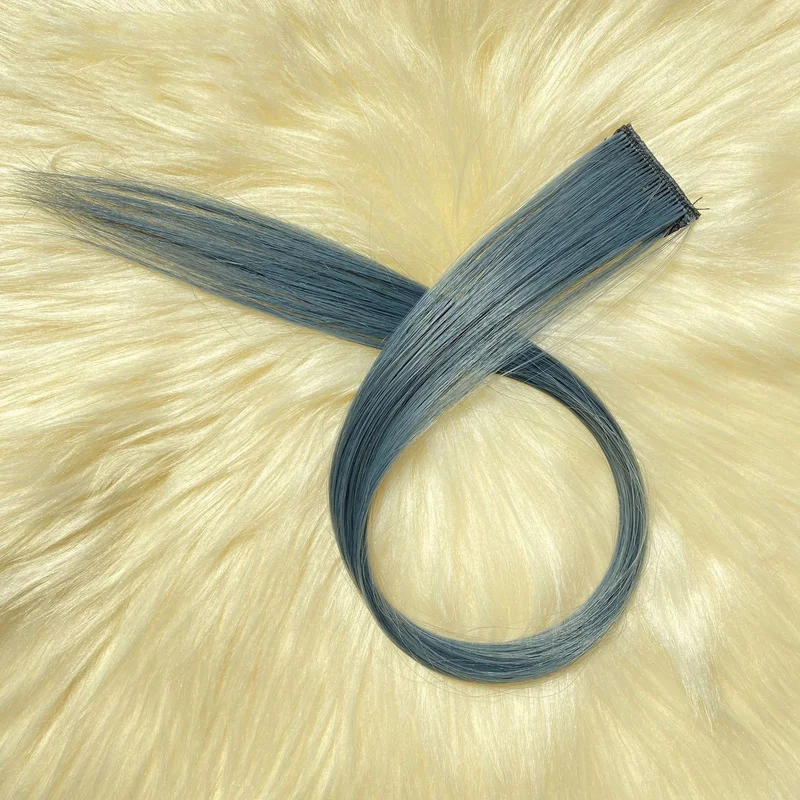 Model Rambut Palsu Potongan Rambut Model Penjepit Rambut Palsu Cerah Multiwarna Hiasan Rambut Jepit Rambut Ekstensi Rambut Alami Aksesori Rambut Palsu