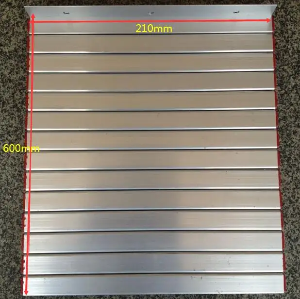 Aluminium Curtain Shield, Width 210mm X Length of 600mm