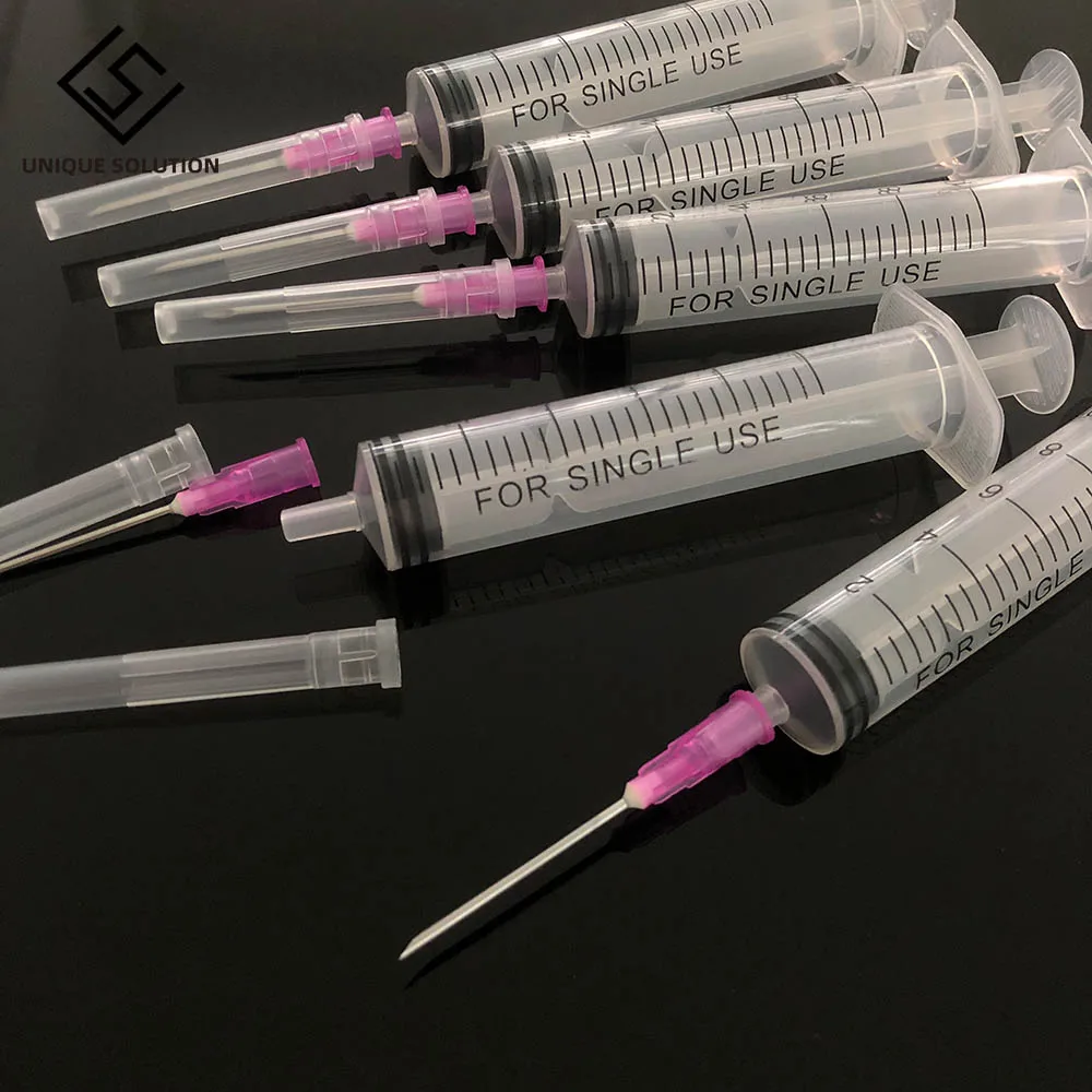 10mL Plastic Syringe Hydroponics Analyze Measuring Cubs Nutrients Syringe needle For Injectors Ink Cartridge Pets Cat Feeders