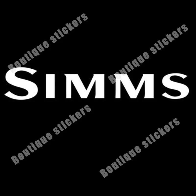 Simms Fishing Window Decal Reefer Box Wading Jacket Gloves Pants Bib Fashion Sticker Car Body Decoration Rear View Mirror