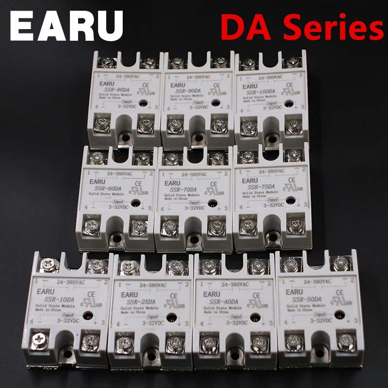 DC 3-32V AC 24-380V เอาต์พุต SSR 10A Solid State Relay SSR-10DA SSR-10 DA สำหรับ PID Temperature Controller หม้อแปลงไฟฟ้าแรงดันไฟฟ้า