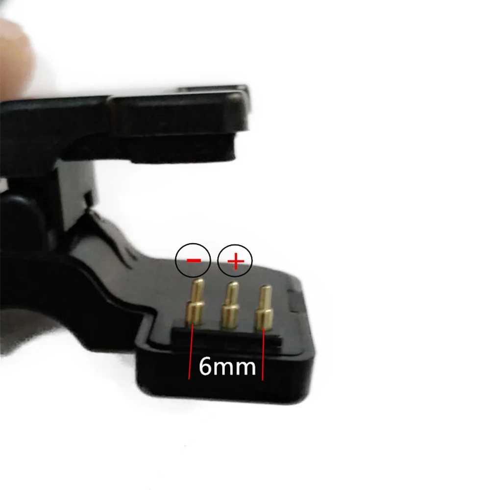 Mới TW64 68 dành cho Đồng Hồ Thông Minh Đa Năng USB Sạc Cáp Sạc Kẹp 2/3 Chân Không Gian giữa năm 4/5. 5/6mm Màu Đen