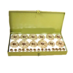 27PCS Brass Collets Set Bracelet Ring Circle Kits Gem Faceting Machine Accessories Jewelry Tools