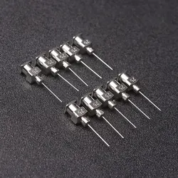 10Pcs 12G To 26G Stainless Steel Injection Syringe Dispenser Dispensing Glue Needles Blunt Metal