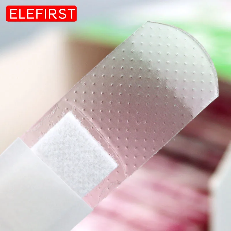 100Pcs/Pack Transparent Wound Adhesive Plaster Medical Anti-Bacteria Band Aid Bandages Sticker Home Travel First Aid Kit