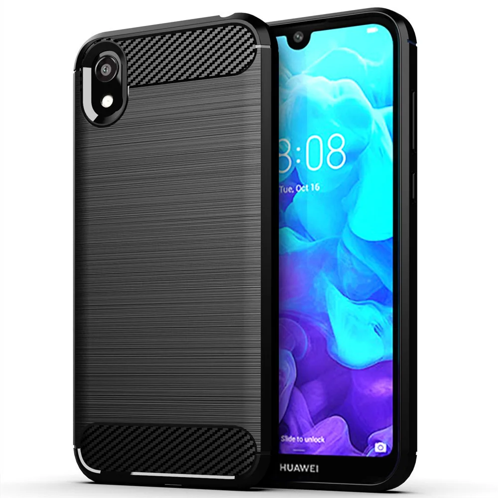 Чехол для Huawei Y5 2019, роскошный чехол из углеродного волокна, мягкий силиконовый чехол, противоударный чехол для Huawei Y5 2019 Y 5, чехлы для телефонов HuaweiY5