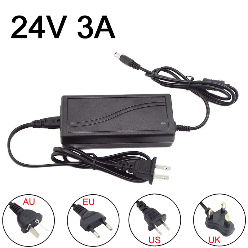 fonte de alimentacao ac dc adaptador conversor carregador 100240v fontes de alimentacao de comutacao para cctv camera led tira luz 24v 3a 3000ma 01